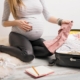 Pregnant mom packing for hospital