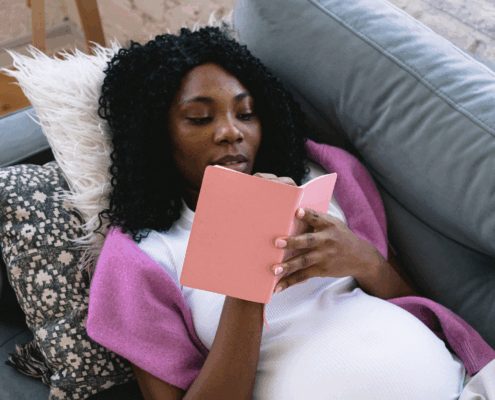 A mother plans for their new baby to come home to their Baltimore, MD home.
