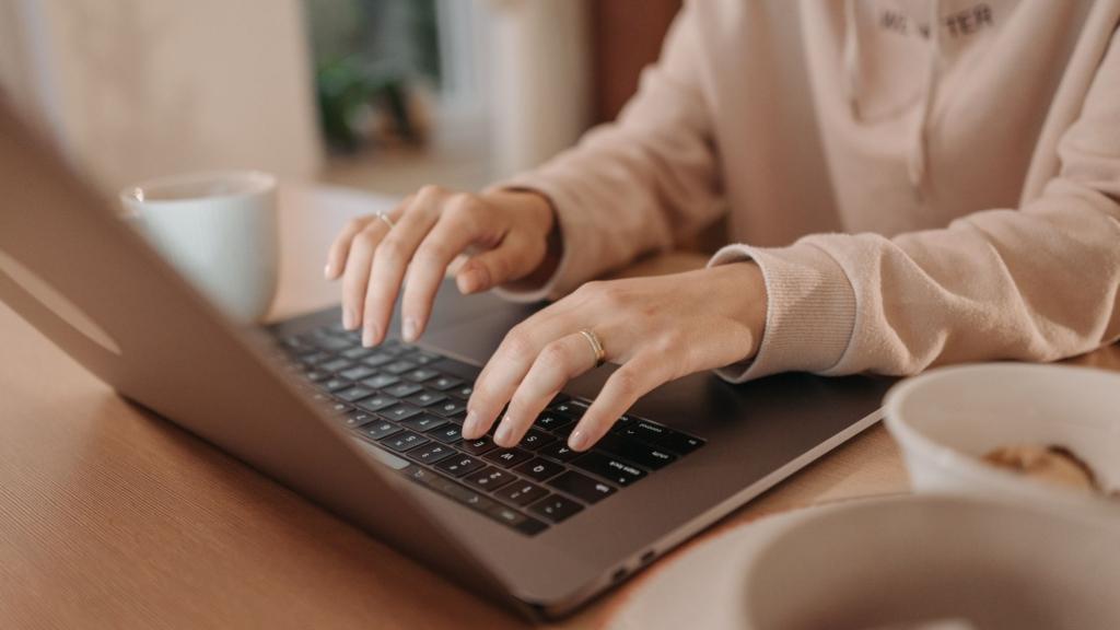 Hands on a keyboard search for fertility options in Baltimore.