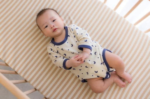 safe-sleep-abc-overnight-care-baltimore.jpg A baby is put to sleep safely using the ABC guidelines.