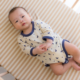 A baby is put to sleep safely using the ABC guidelines.